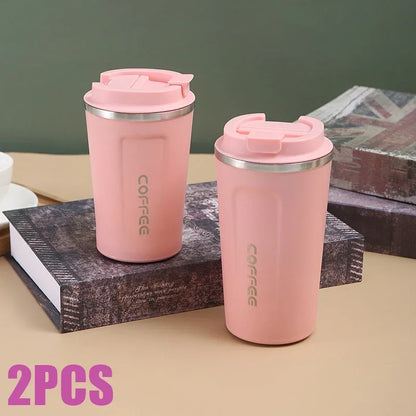 510ml Thermos Coffee Mug Stainless Steel Coffee Cup Temperature Display Vacuum Flask Thermal Tumbler Insulated Cup Water Bottle