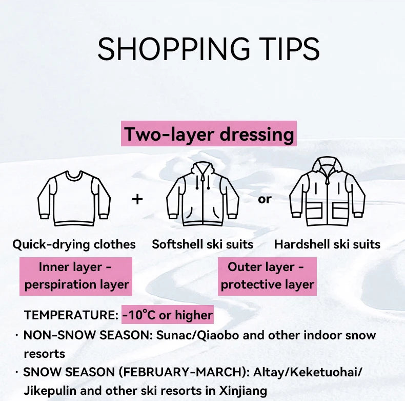 VECTOR Men and Women Splicing Skiing Skiing Top Waterproof Windproof Warm Durable Indoor and Outdoor Skiing Snowboard Jacket