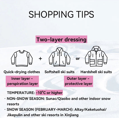 VECTOR Men and Women Splicing Skiing Skiing Top Waterproof Windproof Warm Durable Indoor and Outdoor Skiing Snowboard Jacket