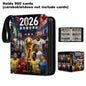 2026 World Cup Football Star Ronaldo Messi Mbappé 400/900pcs Album Book Folder Card Slots Collections Zipper Card Binder Holder