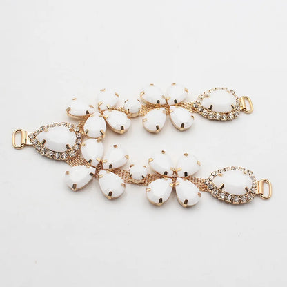 1 pcsOf Fashionable Rhinestone Metal Slipper Chains And Bread Shoes Bikini Women's Shoes Metal Slippers Women's Open Toe