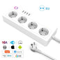 Smart socket WiFi Power Strip Multi Plug With 4 Plug 4USB Port Compatible With alexa google home Smart home Tuya Smart smartlife