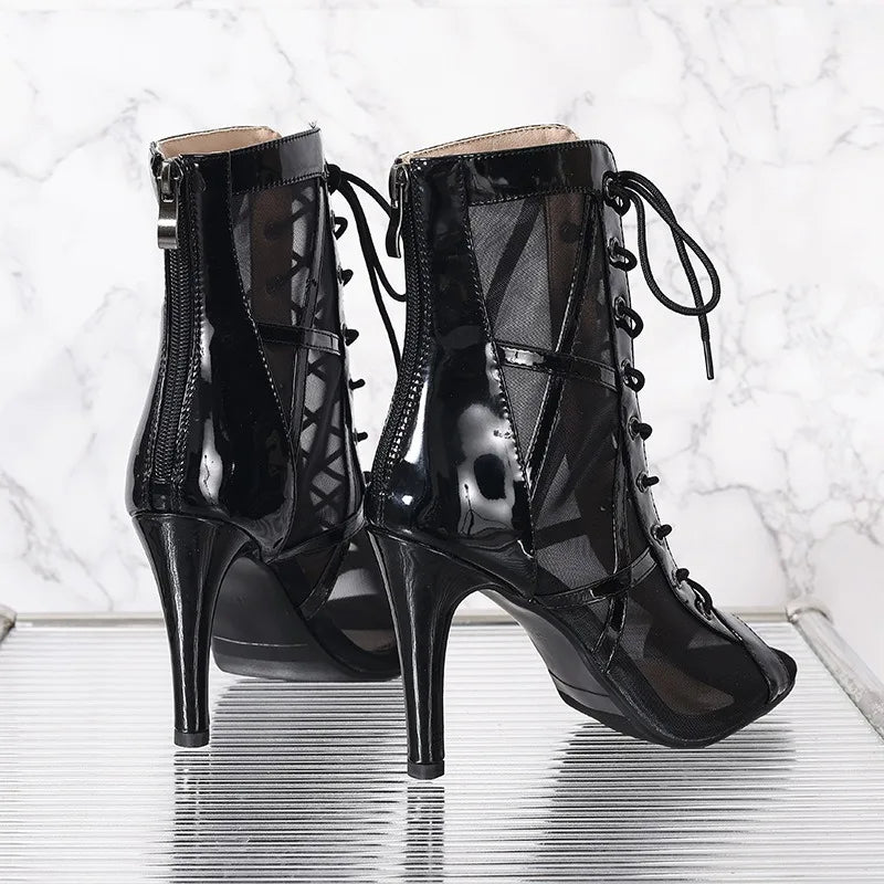 High Heels Women's Sandals New Open Toe Casual Latin Dance Shoes Girls' Ballroom Sandals Large Dance High Heels Women's Shoes 43