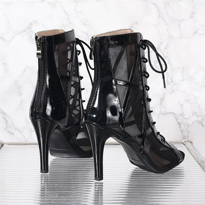 High Heels Women's Sandals New Open Toe Casual Latin Dance Shoes Girls' Ballroom Sandals Large Dance High Heels Women's Shoes 43