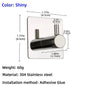 High Quality 304 Stainless Steel Self Adhesive Hooks Shower Bath Hook Kitchen Hanger Bathroom Hook Household Wall Hanger