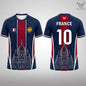 France Flag Printed T-shirt 2026 Summer Men Quick Dry Soccer Jersey Unisex Streetwear Casual Sports Short Sleeve Tee Fans Gift