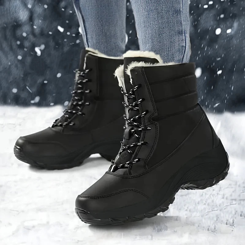 Snow Boots for Women Platform Shoes Boots Plush Keep Warm Women's Thigh High Boots Winter Ankle Boots Comfortable Walking Shoes