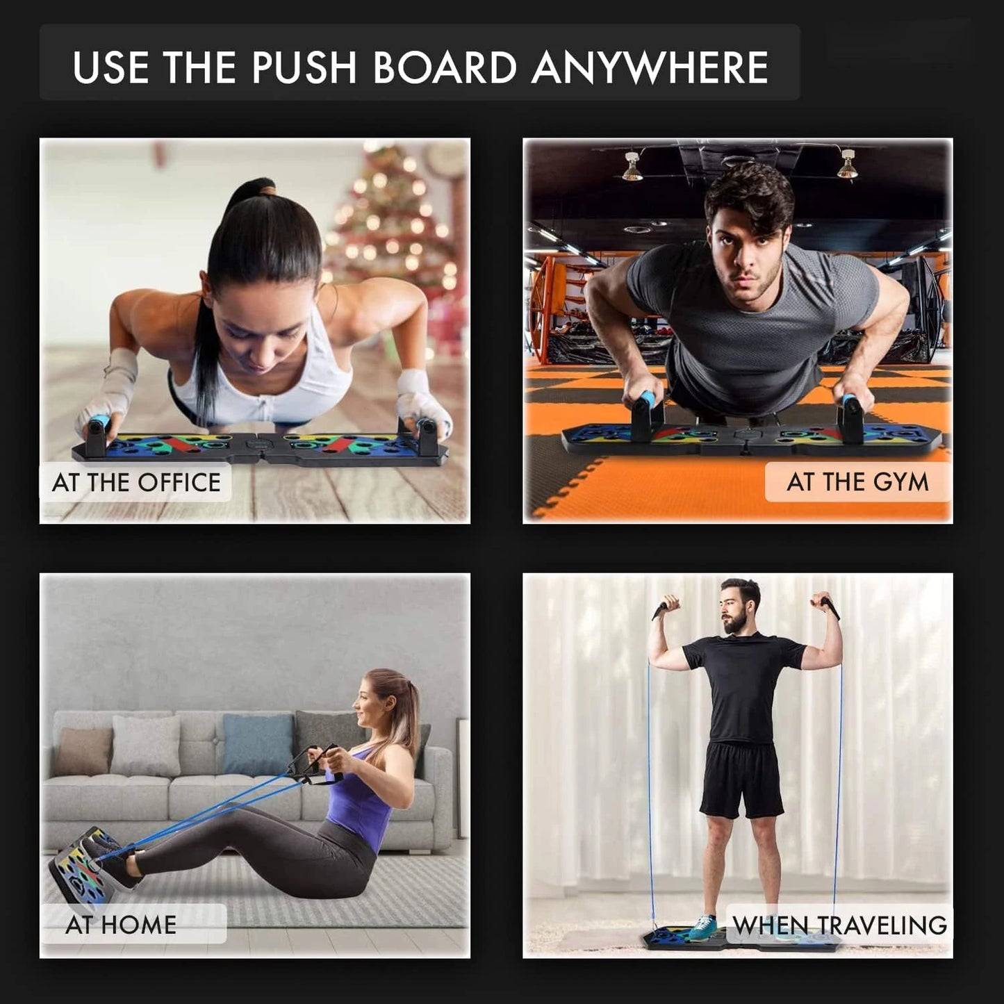 Push-up Plate Men's Practice Pectoral Muscle Multi-functional Bracket Push-up Auxiliary Artifact Home Fitness Equipment