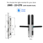 Waterproof TTLock Outdoor Gate Fingerprint Bluetooth APP RFID Code Keyless Electronic Smart Door Lock for Glass Aluminum Sliding