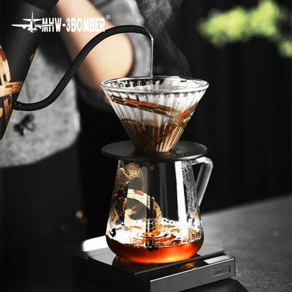 MHW-3BOMBER 220V Electric Kettle Gooseneck Pour Over Kettle Coffee Pot Precise Control Heating Water Boiler Barista Tool