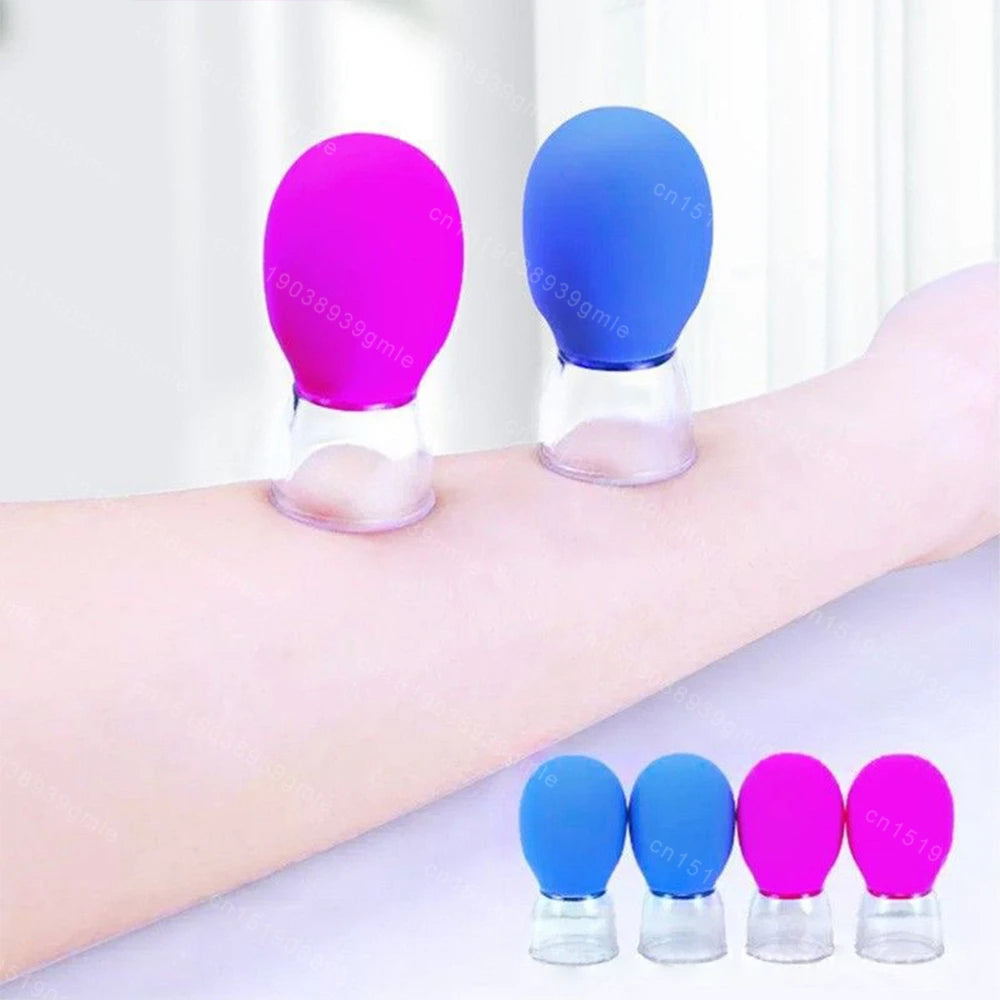 Silicone Cupping Massage Cup Body Face Neck Eye Massager Vacuum Body Facial Care Facial Steaming Pore Cleaner Tool Skin Care
