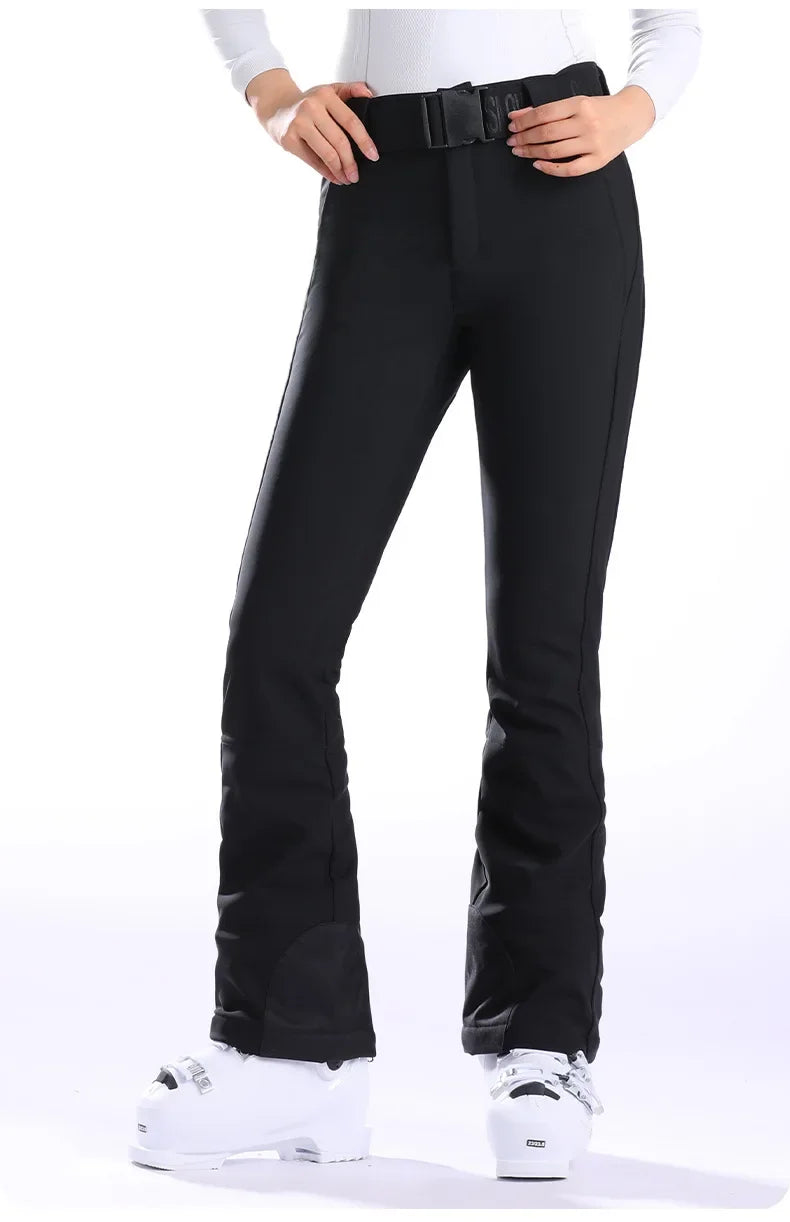 Winter Snowboarding Pants Thermal Skiing Pants New Slim Fit Women Snow Trousers Waterproof Clothes Outdoor Windproof Ski Pants