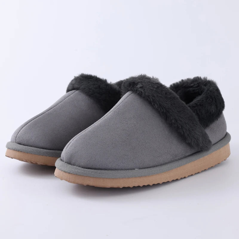 Asgard Women's Winter Fuzzy Cotton Shoes Indoor Warm Memory Foam Anti-Slip Snow Boots Lady Comfortable Soft Casual Houes Slipper