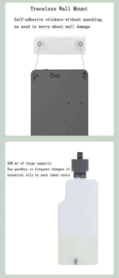 500ML Capacity Fragrance Diffuser Smart Scent Air Machine For Home Professional Waterless Essential Oil Diffuser Air FreshenerElectric DiffusersGoWisse.com