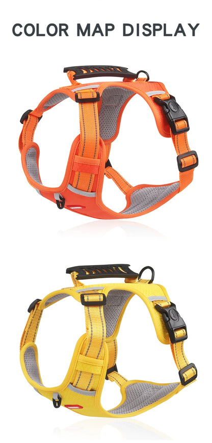 Reflective Dog Chest Strap Pet Leash Vest Type Explosion-proof Flushing Puppy Chest and Back Pet Products