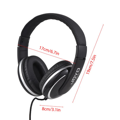 JOYO Over Ear Headphone Wired Headphones Stereo Sound Headsets 40mm Driver Comfortable Headphones Clear Balanced Sound