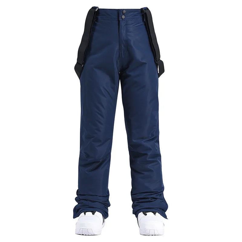 Cheap Women's and Men's Ice Snow Pants Outdoor Snowboarding Clothing Strap Trousers Skiing Suit Wear 10K Waterproof