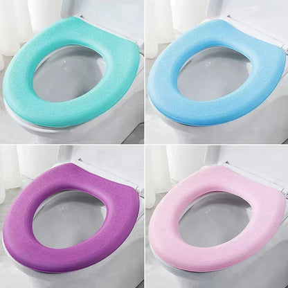 O-shape Toilet Seat Cover Washable Closestool Mat Toilet Cover Accessories