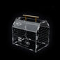 Acrylic Reptile Breeding Box with Handle Ventilated Spider Enclosure Magnetic Snap Closure Escape-Proof Hermit Crab Habitat