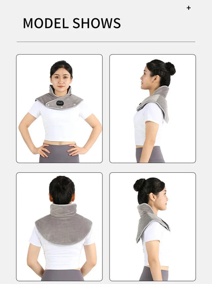 Electric Heating Pad Neck Shoulder Shawl Winter Rapid Heating Blanket Heated Massage Cape Pad Cervical Massager Relieve Fatigue