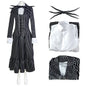 Christmas Eve Costume Jack on Skeleton Men's Women's Full Sally Black and White Stripes Cosplay Halloween