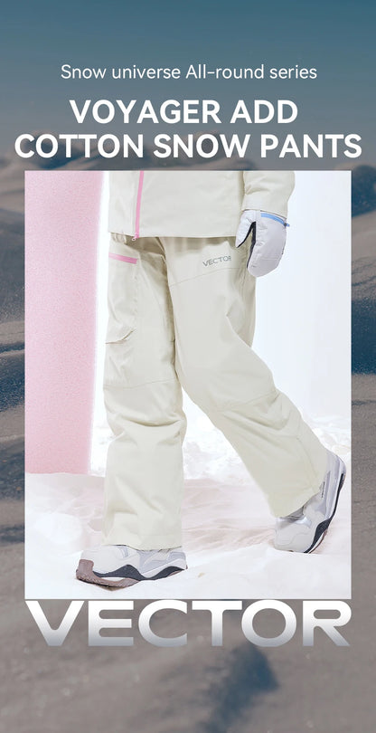 VECTOR  Woman Man Winter Ski Pants Outdoor High Quality Windproof Waterproof Warm Snow Trousers Winter Ski Snowboarding Pants