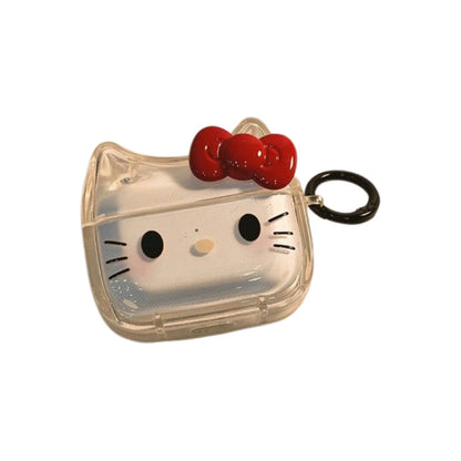 Sanrio Hello Kitty Earphone Case for AirPods 3 4 Pro Cartoon Transparent Soft Shell for AirPods 1 2 Headphone Protective Shell