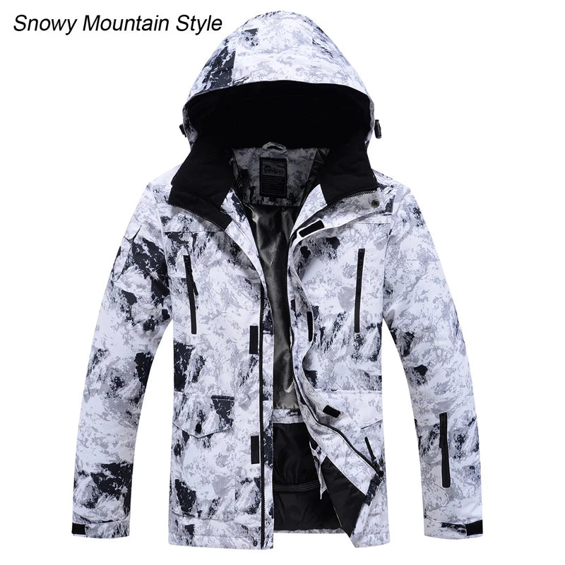 Winter -30 Degree Ski Suit For Men Windproof Waterproof Thick Warm Skiing Jacket Snow Pants Outdoor Male Snowboarding Clothing