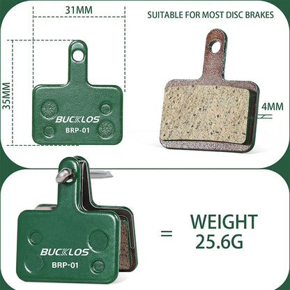 BUCKLOS Ceramic Brake Pads MTB Bike Hydarulic Disc Brake Pad For SHIMANO B01S B05S Mountain Bicycle Disc Brake Pad Cycling Parts