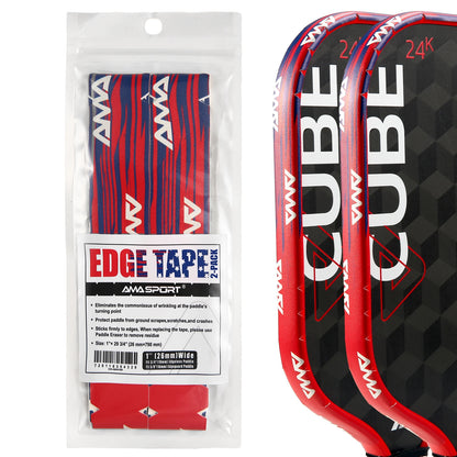 AMASPORT 2Pack Pickleball Paddle Edge Tape 20/23/26mm Paddle Head Edge Guard Racket Edge Protection Tape