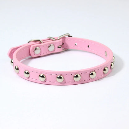 Rivets Anti-Bite Leather Dog Cat Collars Pu For Small Medium Large Dogs Pet Collar Pet Products Kitten Puppy Neck Strap