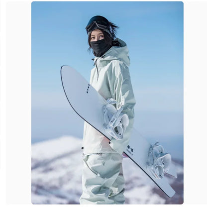 John snow 2024 New Male female couple Single and double board Ski suit set Loose type waterproof keep warm Ski pants ski jackets