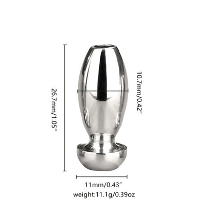 Spindle Smooth Stainless Steel Penis Penis Plug Dilator Cum Thru Cather Urethral Plug Dilator Sounds Cathe Hollow Tube