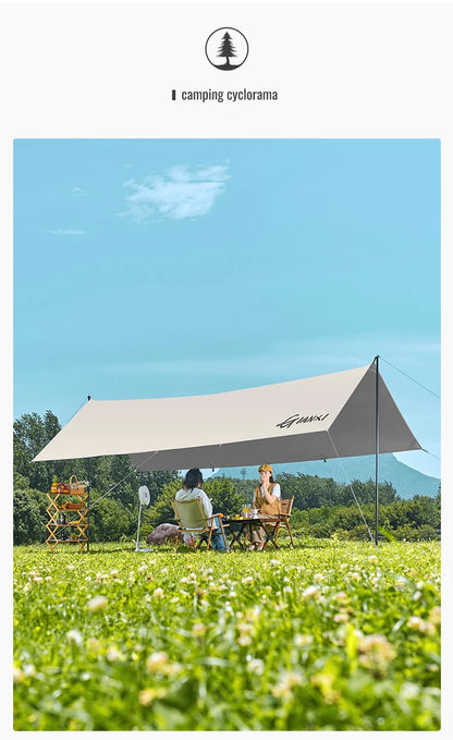 GIANXI Summer Ultralight Outing Camping Awning Gathering Picnic Rectangular Tent Portable Family Outdoor Beach Sunshade