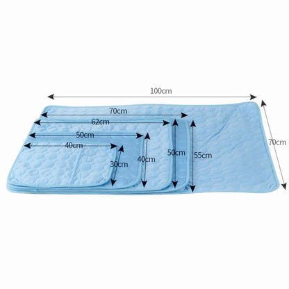 Dog Cooling Mat Summer Pad Mat For Dogs Cat Ice Silk Blanket Sofa Breathable Pet Dog Bed Summer Washable For Small Large Dog Cat