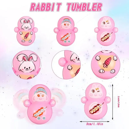 20pcs 3x3.6cm Mini Tumbler Toys,Mini Animal Toy Party Favors Toy for Kids Birthday Party Toys Self-righting Doll Bulk Toys