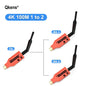 4K Wireless HDMI Extender 1x2 Splitter Video Transmitter and Receiver Display Adapter for DVD Camera Laptop PC To TV Projector