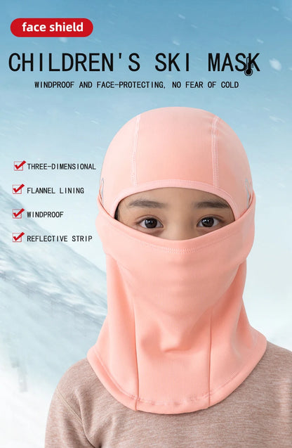 Children's ski warm headgear outdoor windproof cold-proof cycling mask helmet lining balaclava hat men and women