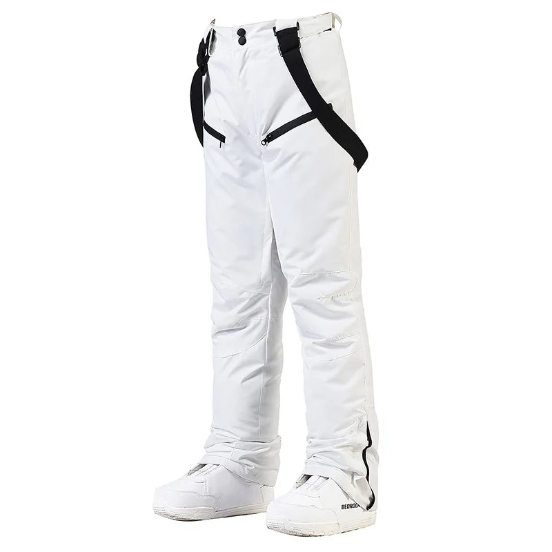Women's and Men's Ski Pants Windproof Waterproof Snowboarding Pants Winter Outdoor Warm Snow Sports Pants Men Women Skiing