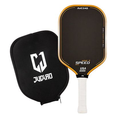 JUCiAO Gen3 Thermoformed T700 Raw Carbon Fiber Pickleball Paddle For Power & Spin (16MM)