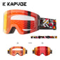 KAPVOE Ski goggles Anti-fog Skiing goggles Photochromic Outdoor Sports Magnetic Glasses Winter Snowboard Snowmobile Equipment