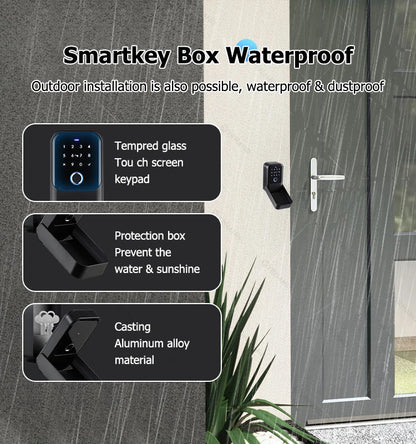 TTlock Smartkey Lock Box Wireless Electronic Key Safe with Digital Code App Controlled Bluetooth Smartlock for Home Key Padlock
