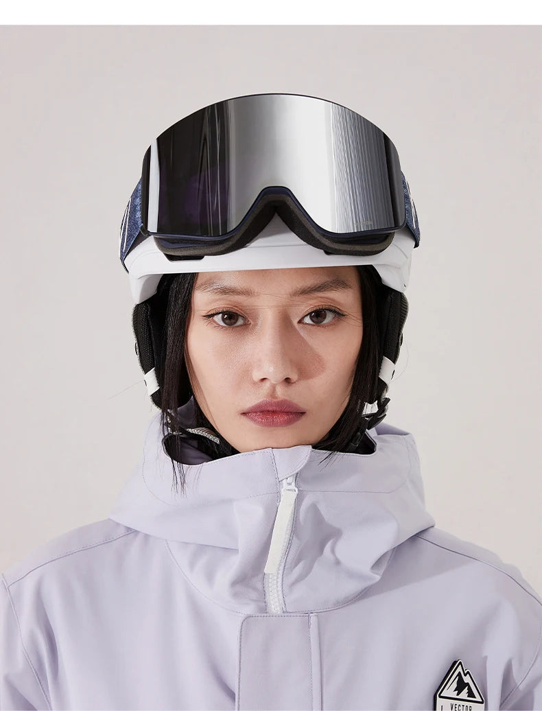 VECTOR Brand Double Layer Anti Fog Magnetic Absorption Cylindrical Ski Goggles UV400 Men Women Ski Glasses Snowboard poc glasses