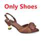 2025 Latest Italian Design African Women's High Heels Pointed Toe Sandals Party Wedding Party Shoes and Bags Set for Wedding