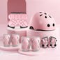 2-14 years Old Bike Helmet Set Skateboard Knee Pads Protective Gear Set Kids Wrist Guards Sport Cycling Roller Skating Scoote