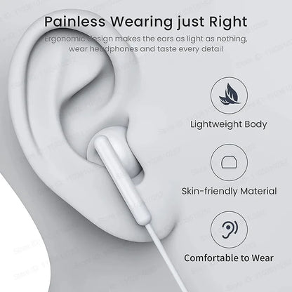 3.5mm In-ear Earbuds Earphone  Headphone with Microphone Stereo Earbuds Sports In-line Control For Phones MP3 MP4 PSP