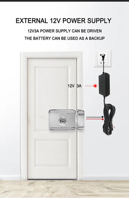 Outdoor Waterproof Tuya Smart Lock with Remote Control IC Card Digital Key-pad Electronic Biometria Security Lock For Gate Door