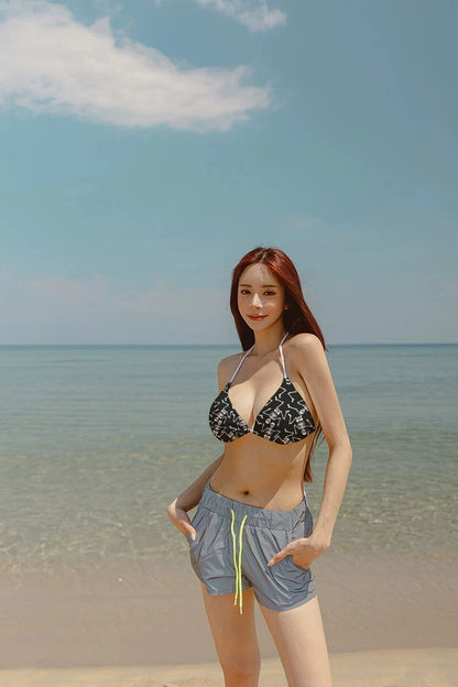 Women Swimwear Skull Printed Swimsuit Biquini Feminino Para Praia 2024 Bikini Set Beach Two Piece Swimwear New Padded Swimsuit