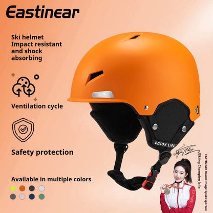 Ski Helmet Men Snow Goggles In One Anti-Impact Skiing Helmet For Adult Women Ski Skateboard Snowboard Safety Helmet Female Male