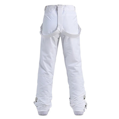 Cheap Women's and Men's Ice Snow Pants Outdoor Snowboarding Clothing Strap Trousers Skiing Suit Wear 10K Waterproof